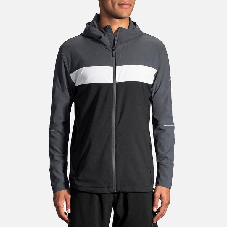 Brooks Canopy Mens Running Jackets - Grey - Indonesia (GVLM-48627)